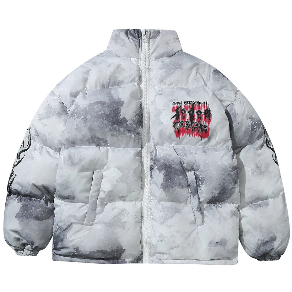 Y2K "This is my home" Padded Puffer Jacket Coat