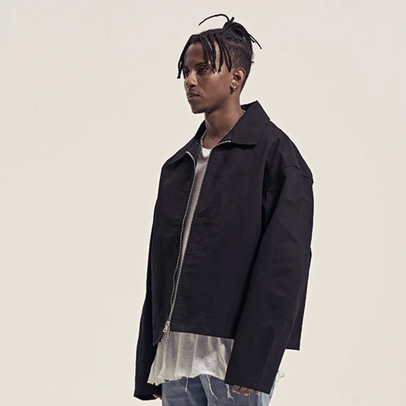 Y2K Two Way Zip Up Jacket Coat