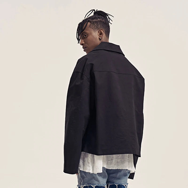 Y2K Two Way Zip Up Jacket Coat