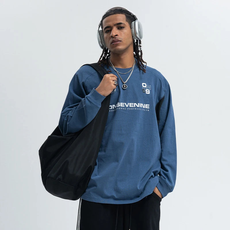 Y2K "United" Graphic Long Sleeve Top