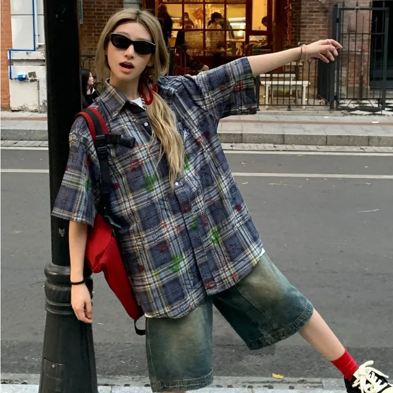 Short sleeve flannel button up new arrivals