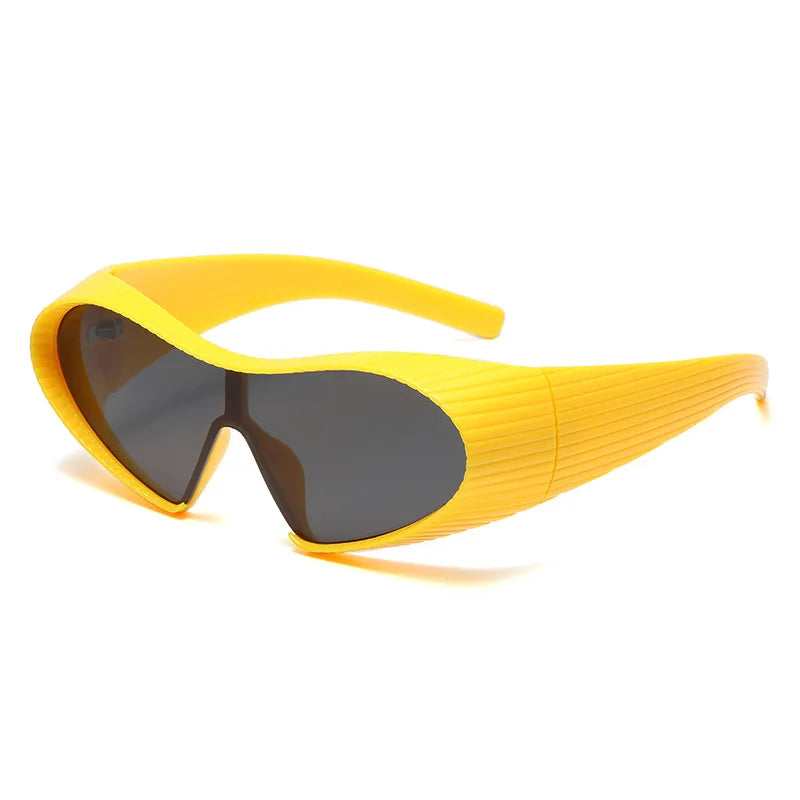 Y2K Vintage Irregular Cat Eye Futuristic Sunglasses