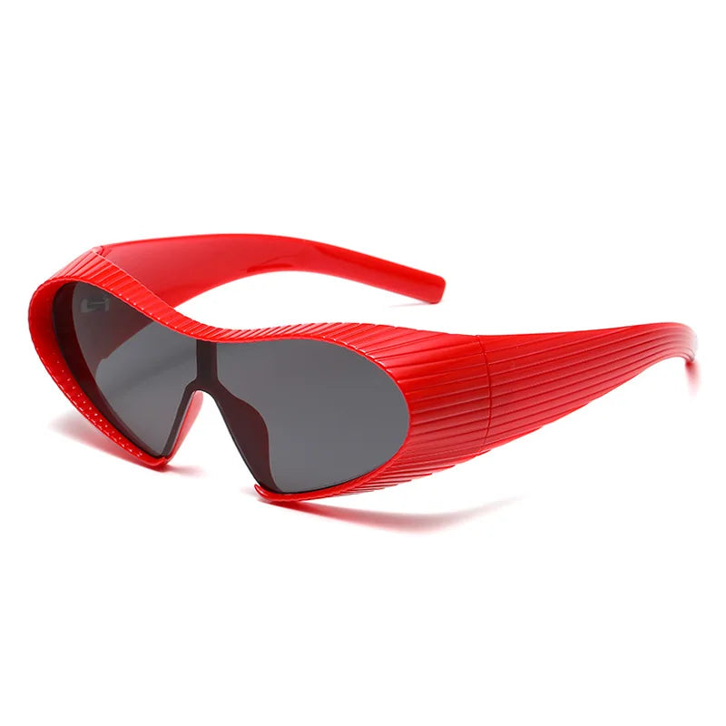 Y2K Vintage Irregular Cat Eye Futuristic Sunglasses