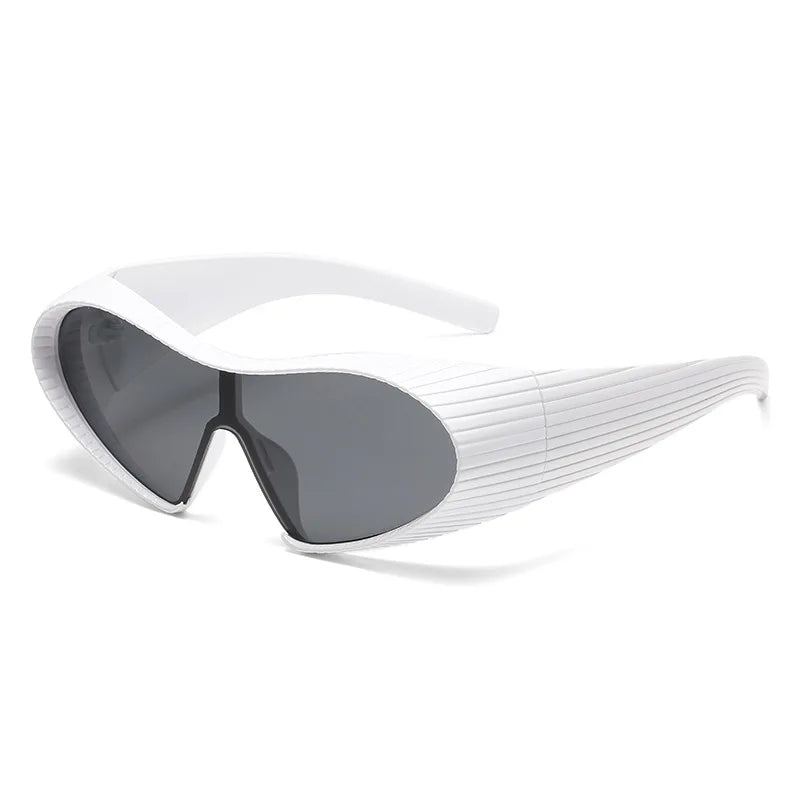 Y2K Vintage Irregular Cat Eye Futuristic Sunglasses