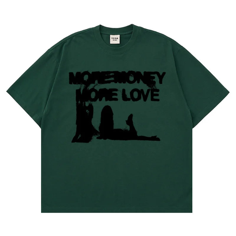 Y2K Vintage "More Money More Love" Graphic T Shirt