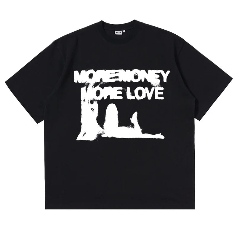 Y2K Vintage "More Money More Love" Graphic T Shirt