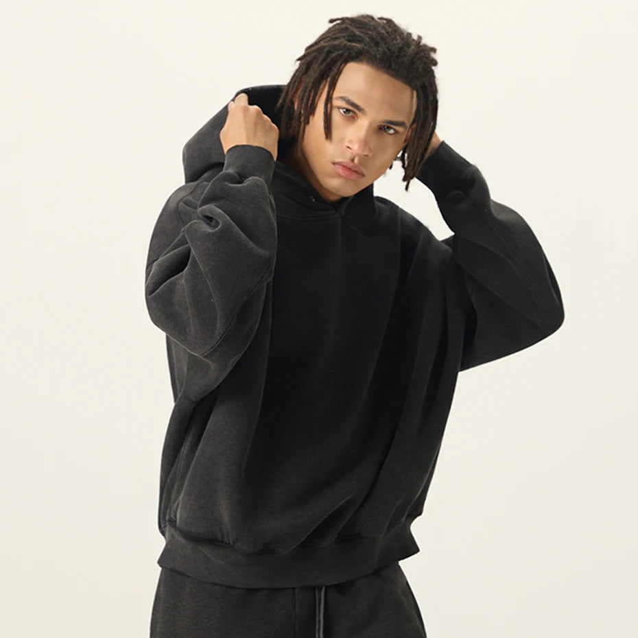 Y2K Vintage Oversized Baggy Plain Hoodie