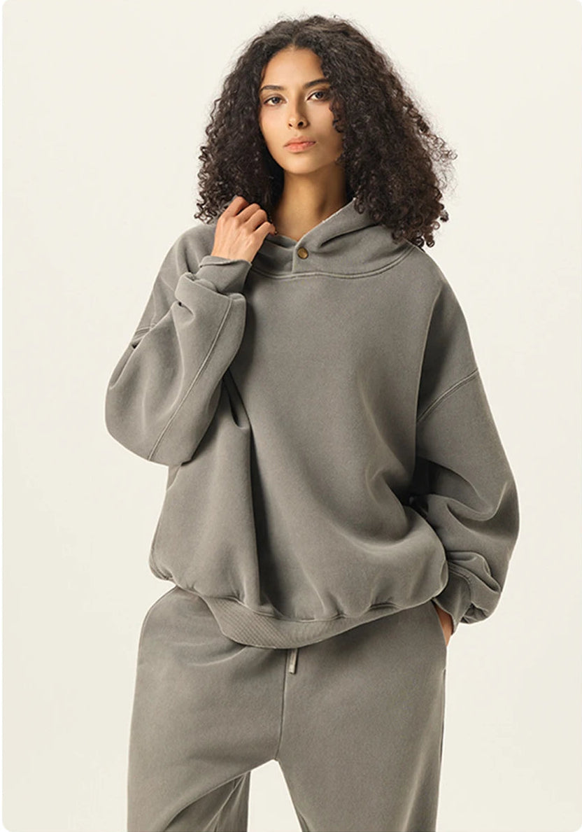Y2K Vintage Oversized Baggy Plain Hoodie