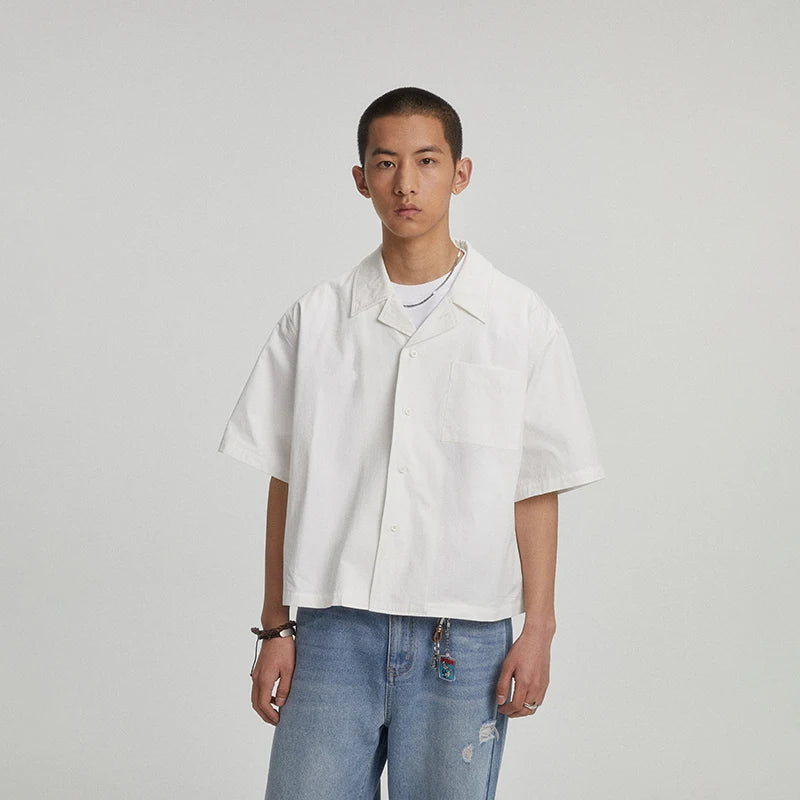 Y2K Vintage Short Sleeve Button Down Shirt