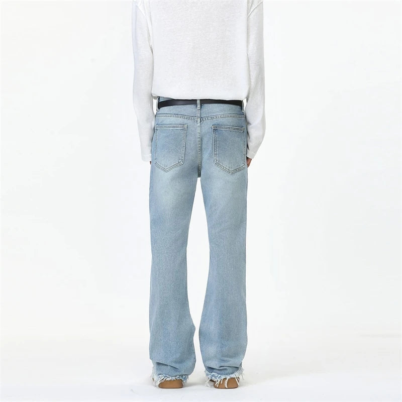 Y2K Washed Slim Fit Bootcut Denim Jeans