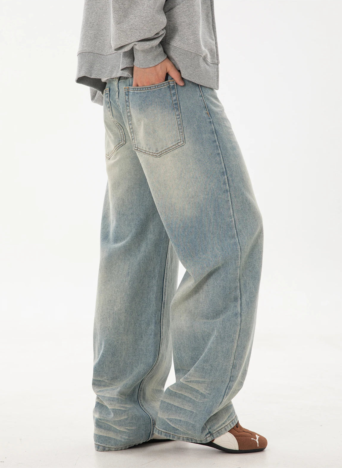 Y2K Washed Straight Leg Vintage Jeans
