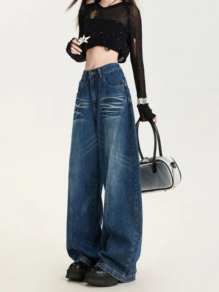 Y2K Wide Leg Baggy Barrel Jeans