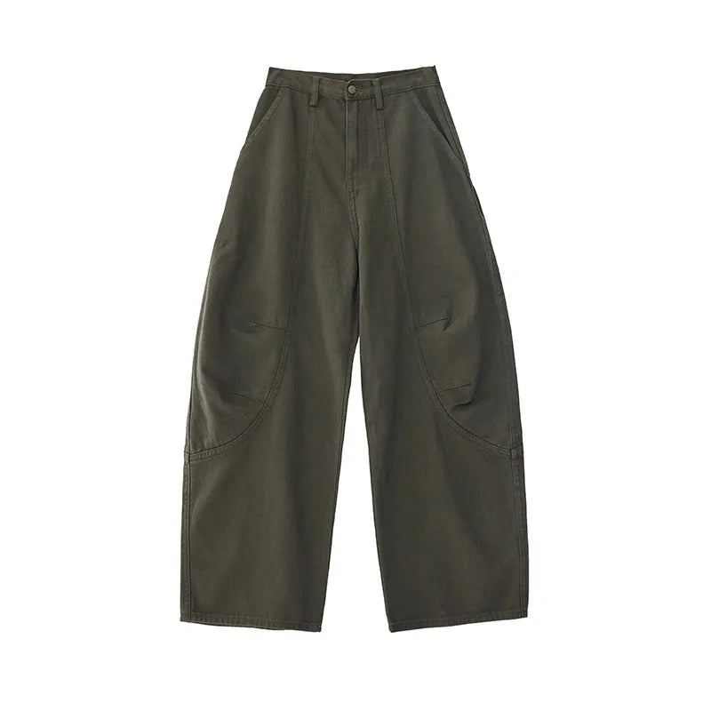 Y2K Womens Baggy Curved Barrel Jean