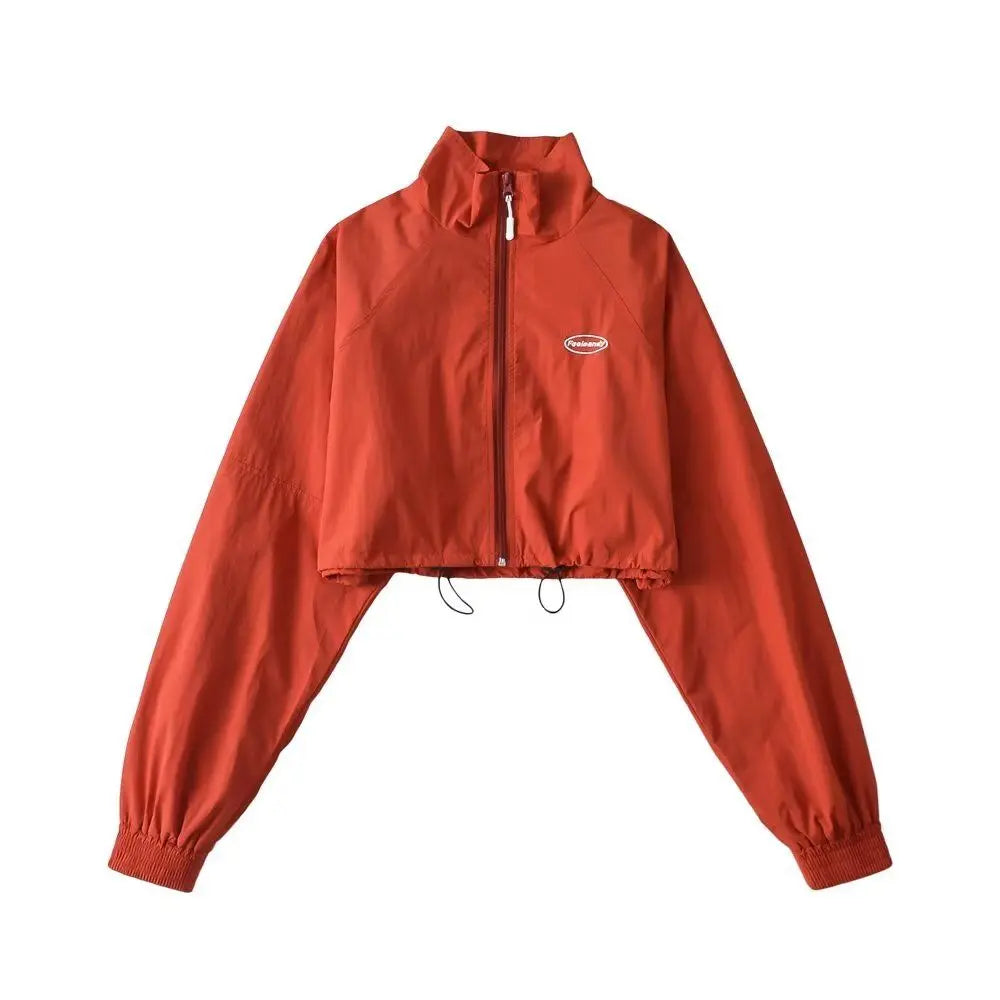 Y2K Womens Cropped Athleisure Jacket