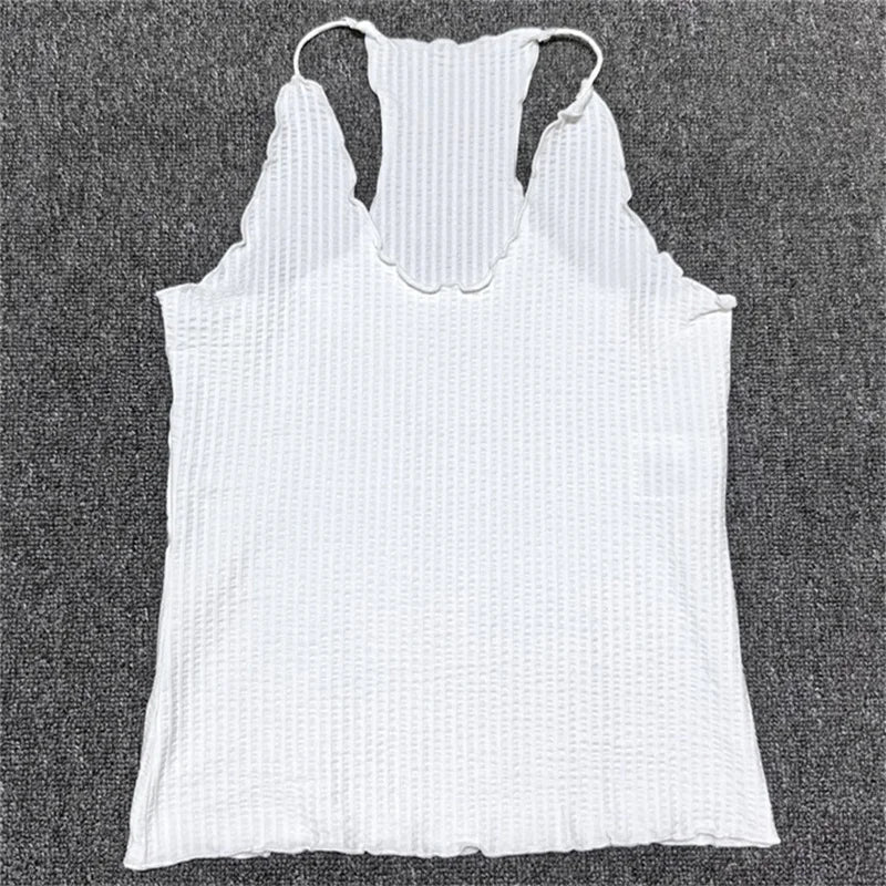 Y2K Womens Elastic Slim Fit V Neck Crop Top
