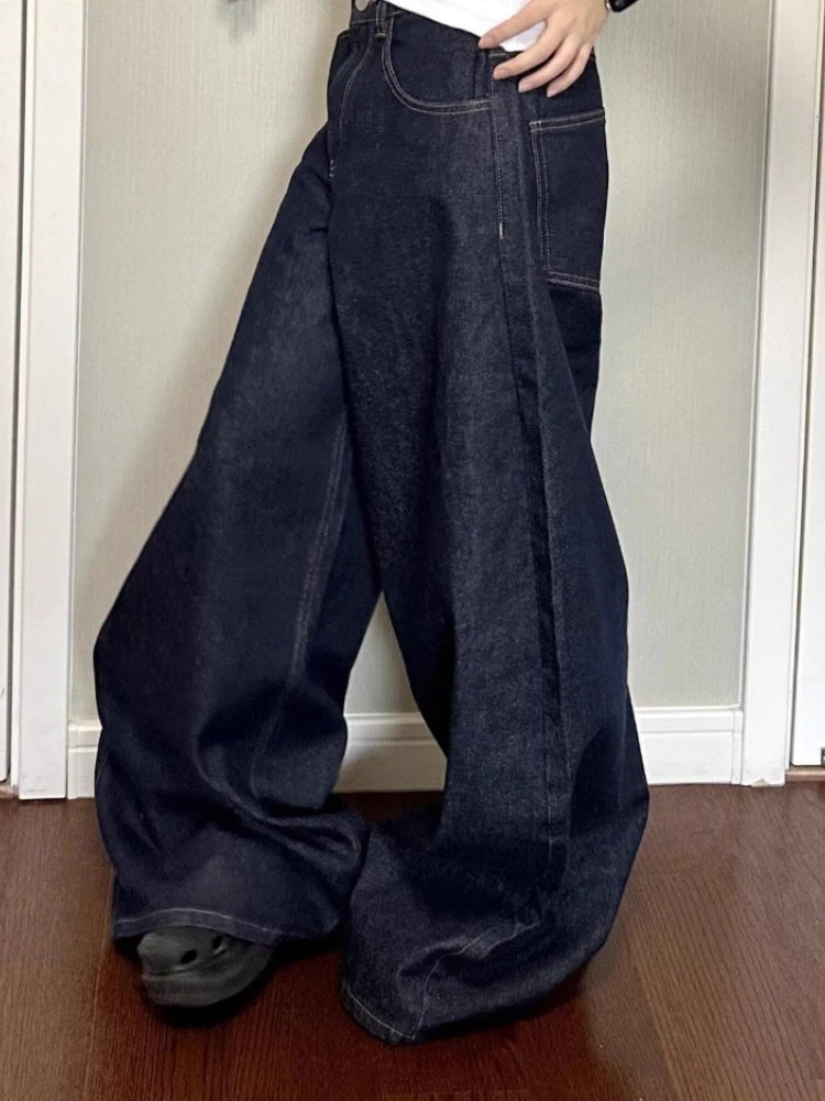 Y2K Womens Essentials Grunge Barrel Jeans