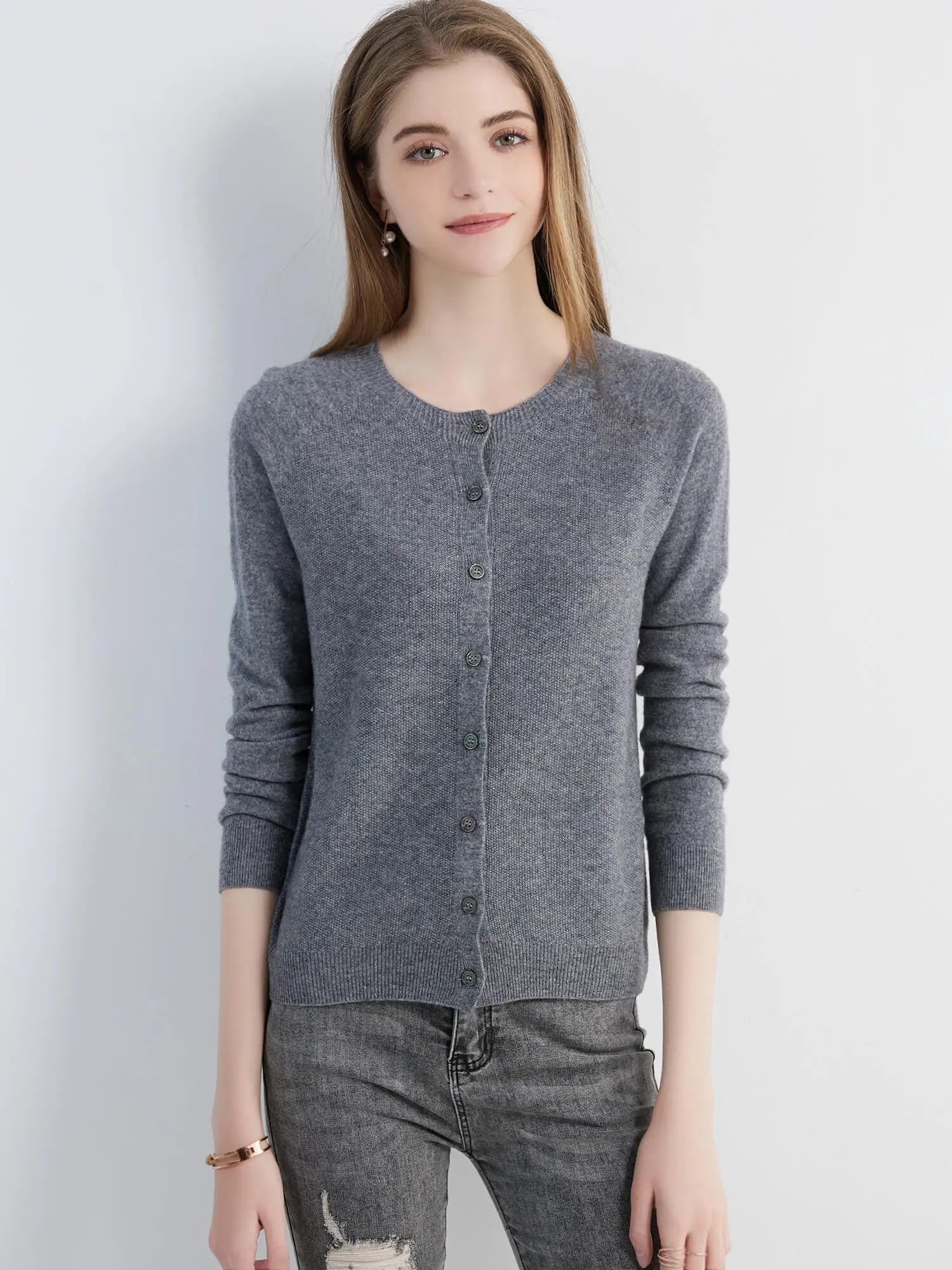 Y2K Womens Essentials Knit Cardigan Sweater