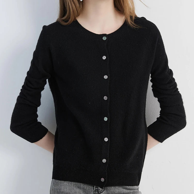 Y2K Womens Essentials Knit Cardigan Sweater