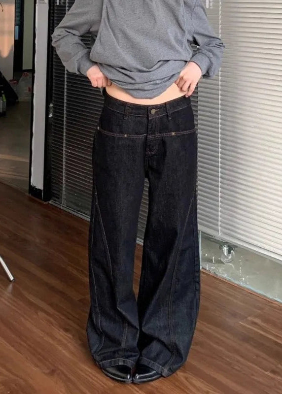 Y2K Womens High Waist Baggy Denim Jeans