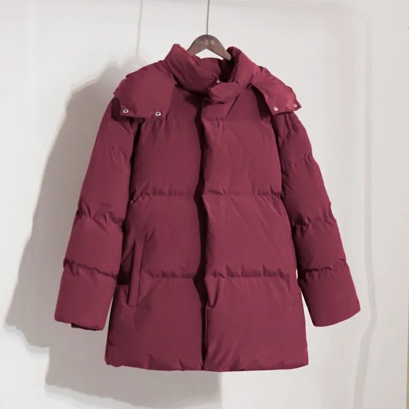 Y2K Womens Hooded Puffer Jacket Coat