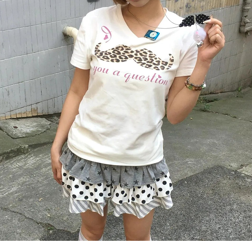 Y2K "A Question?" Vintage Graphic Crop Top