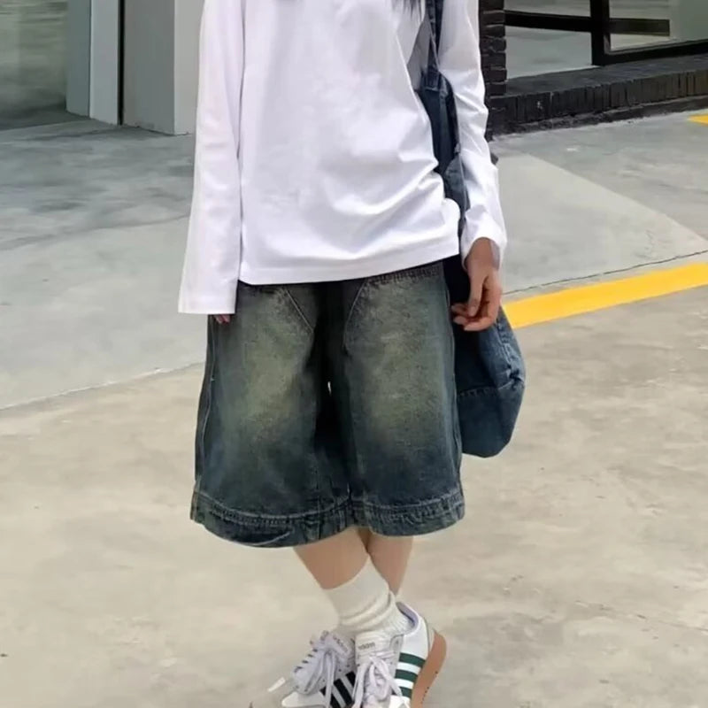 Y2k Casual Denim Vintage Shorts Jorts
