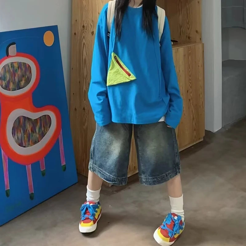 Y2k Casual Denim Vintage Shorts Jorts