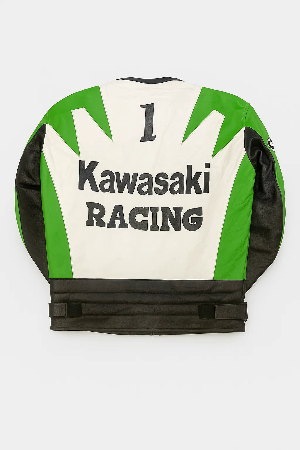 Y2K Kawasaki Leather NASCAR Racing Jacket