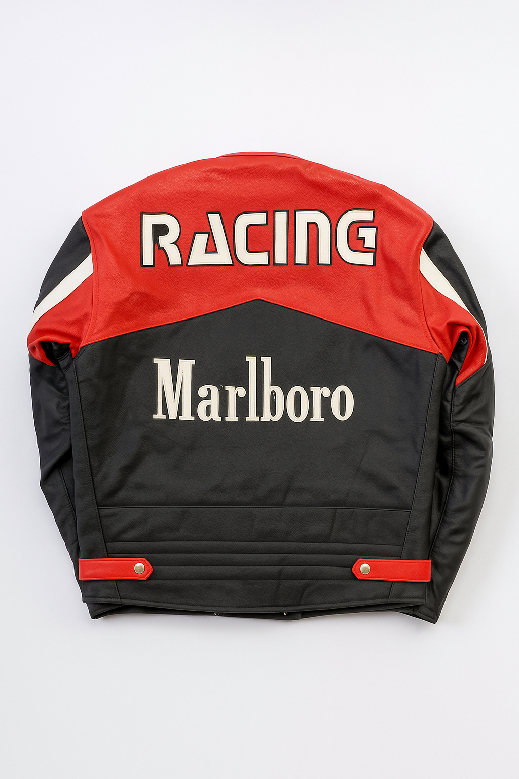 Y2K Marlboro Leather NASCAR Racing Jacket