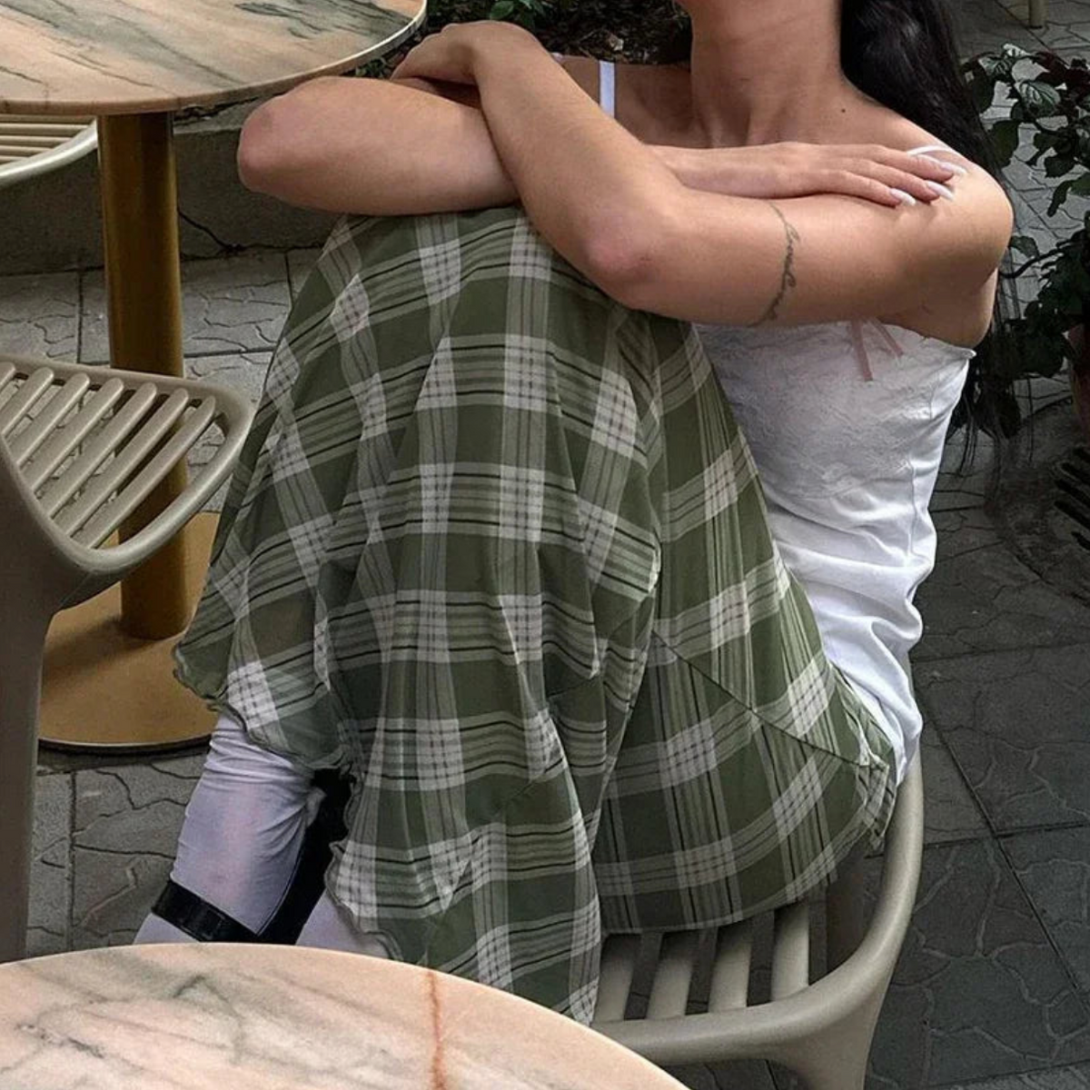 【超激レア美品】DIESEL Maxi Skirt デニム×カーキ Y2K風 激レア 90s DIESEL ギミック ロング スカート パラシュート Y2K