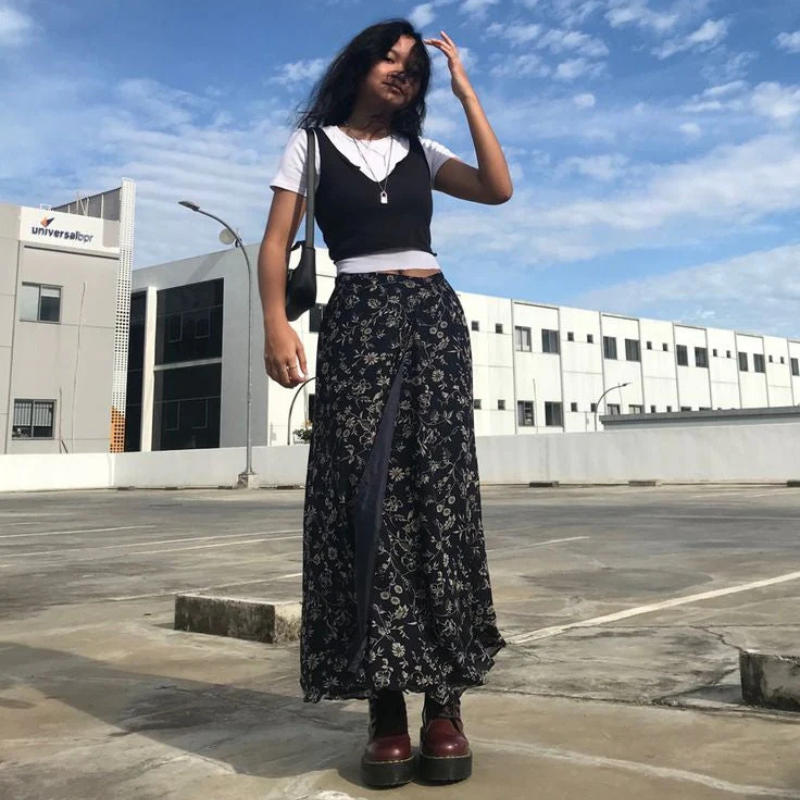 Y2K Maxi Skirt