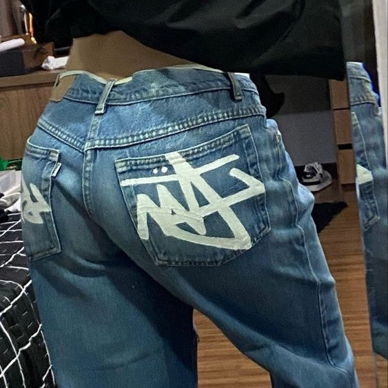 Y2K Graphic Jeans