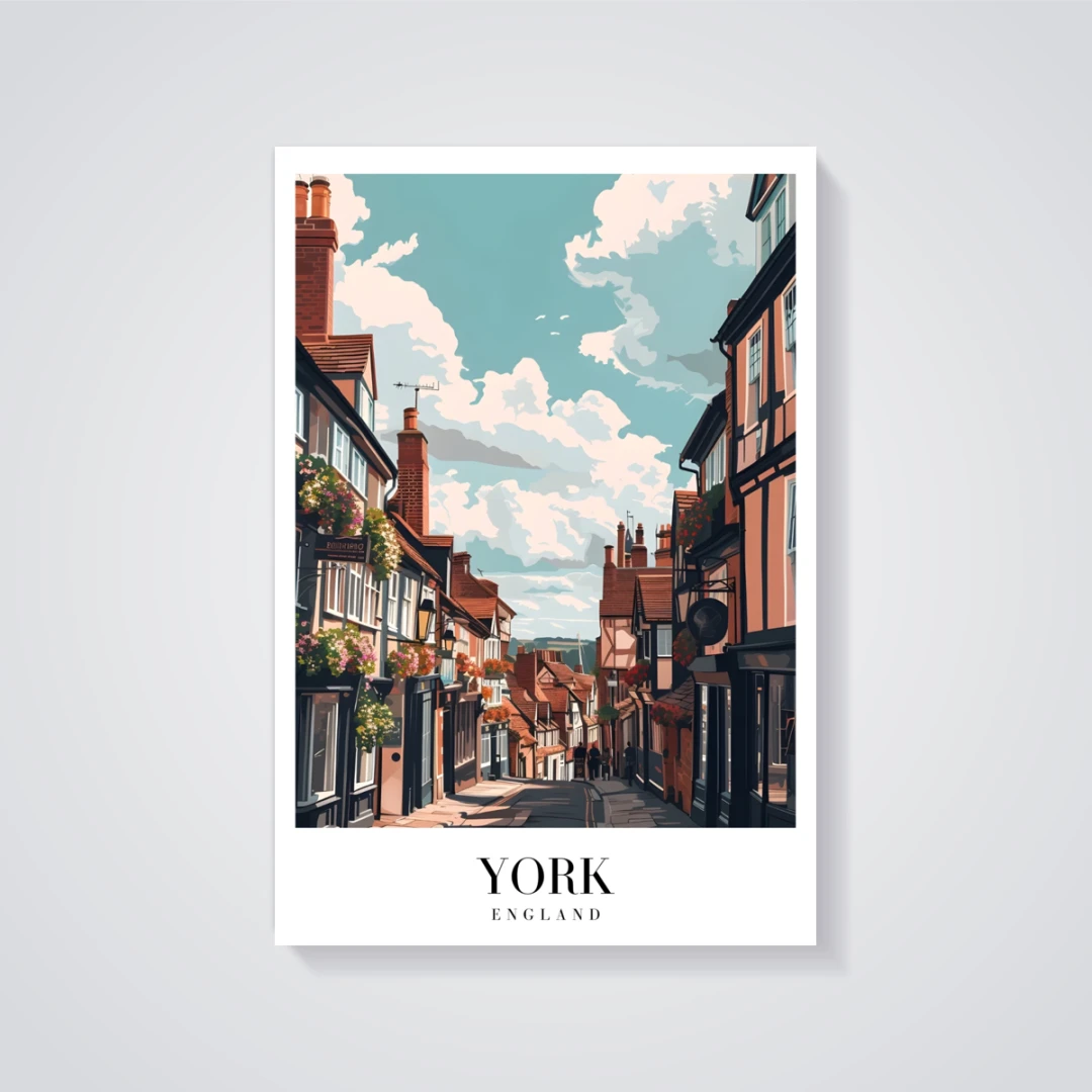 Vintage York Street Poster