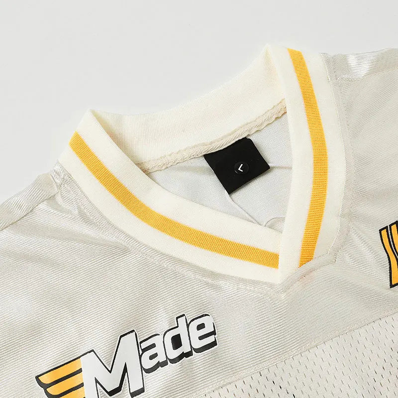 "69 Flame" Graphic Y2K Classic Football Jersey