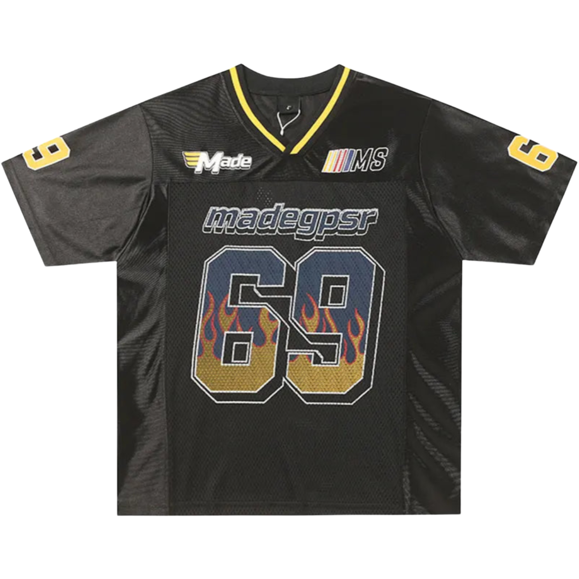 "69 Flame" Graphic Y2K Classic Football Jersey