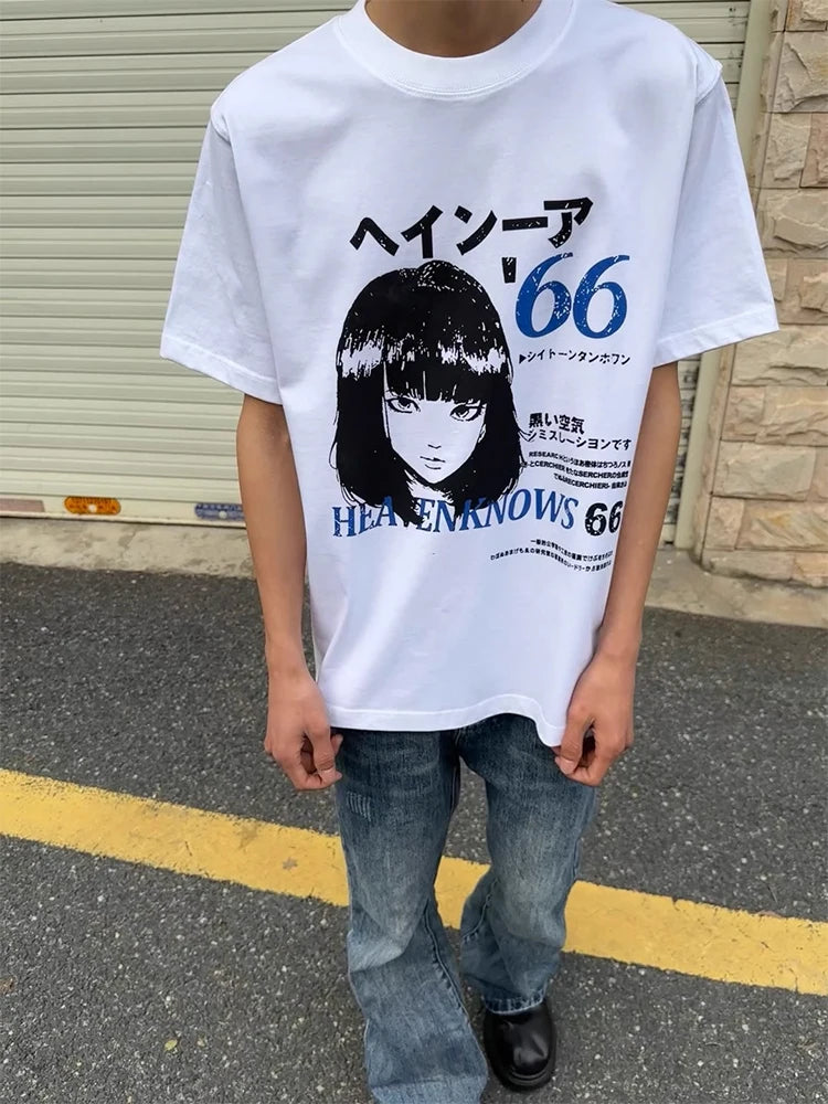 Anime Y2K "They Know" Vintage Graphic T Shirt