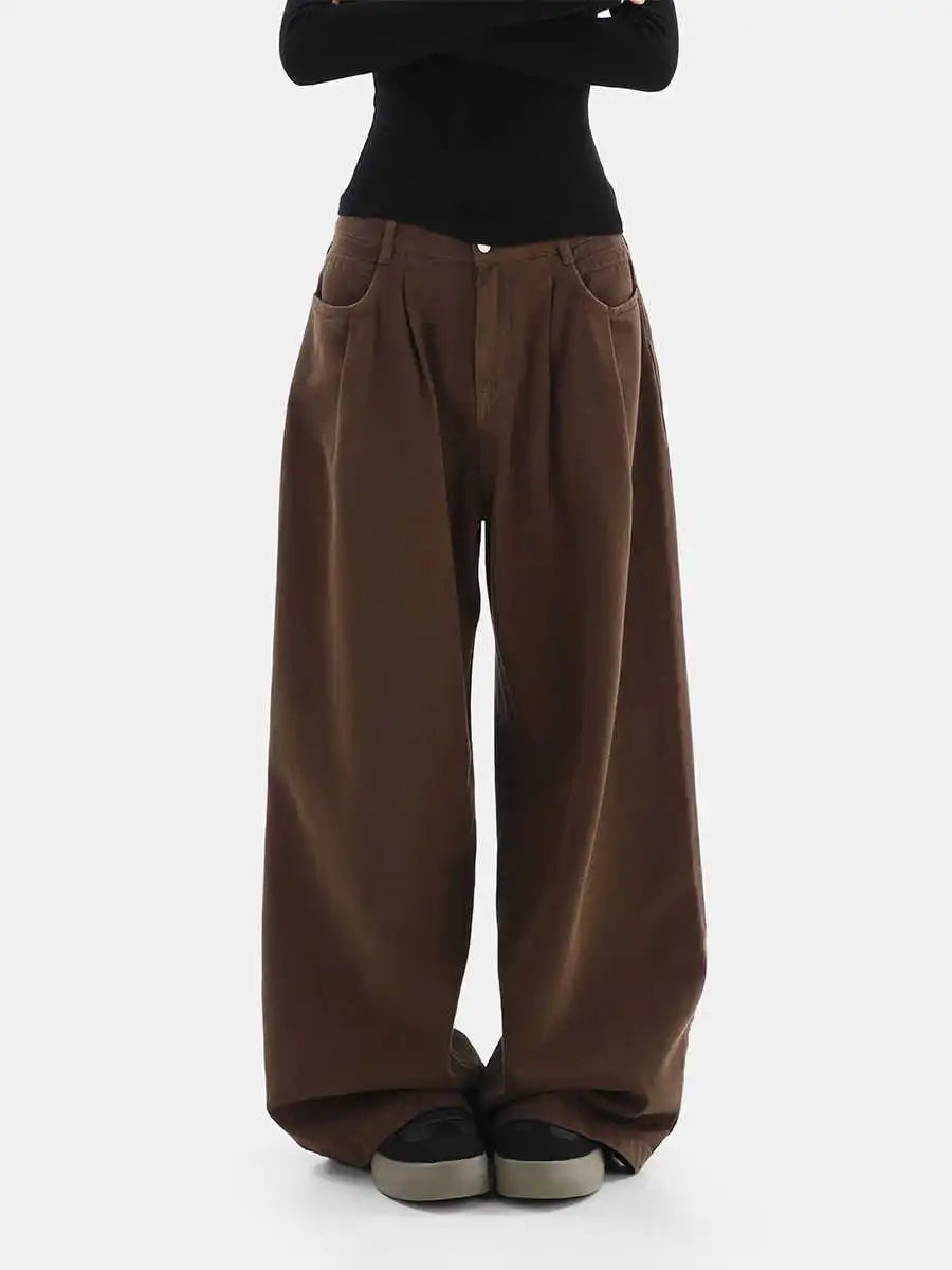 Baggy Brown Y2K Womens Jeans