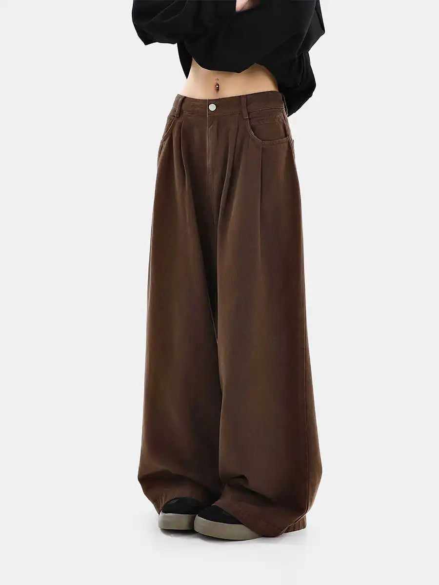 Baggy Brown Y2K Womens Jeans
