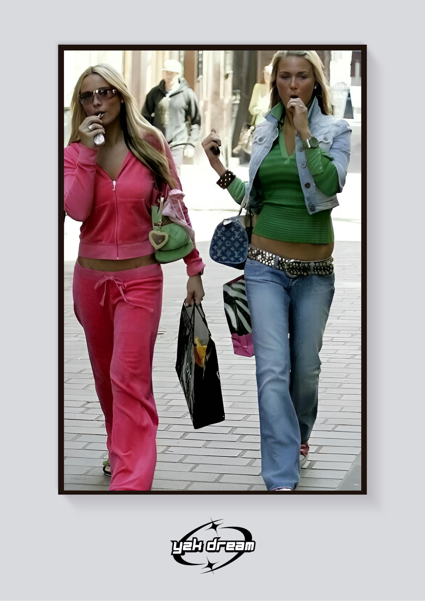 Y2K Besties Walk Poster