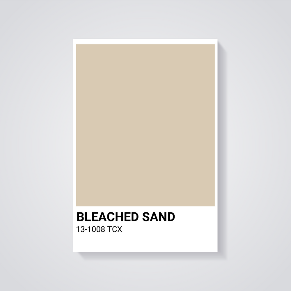 Vintage Bleached Sand Color Palette Art Print Poster - Minimalist ...