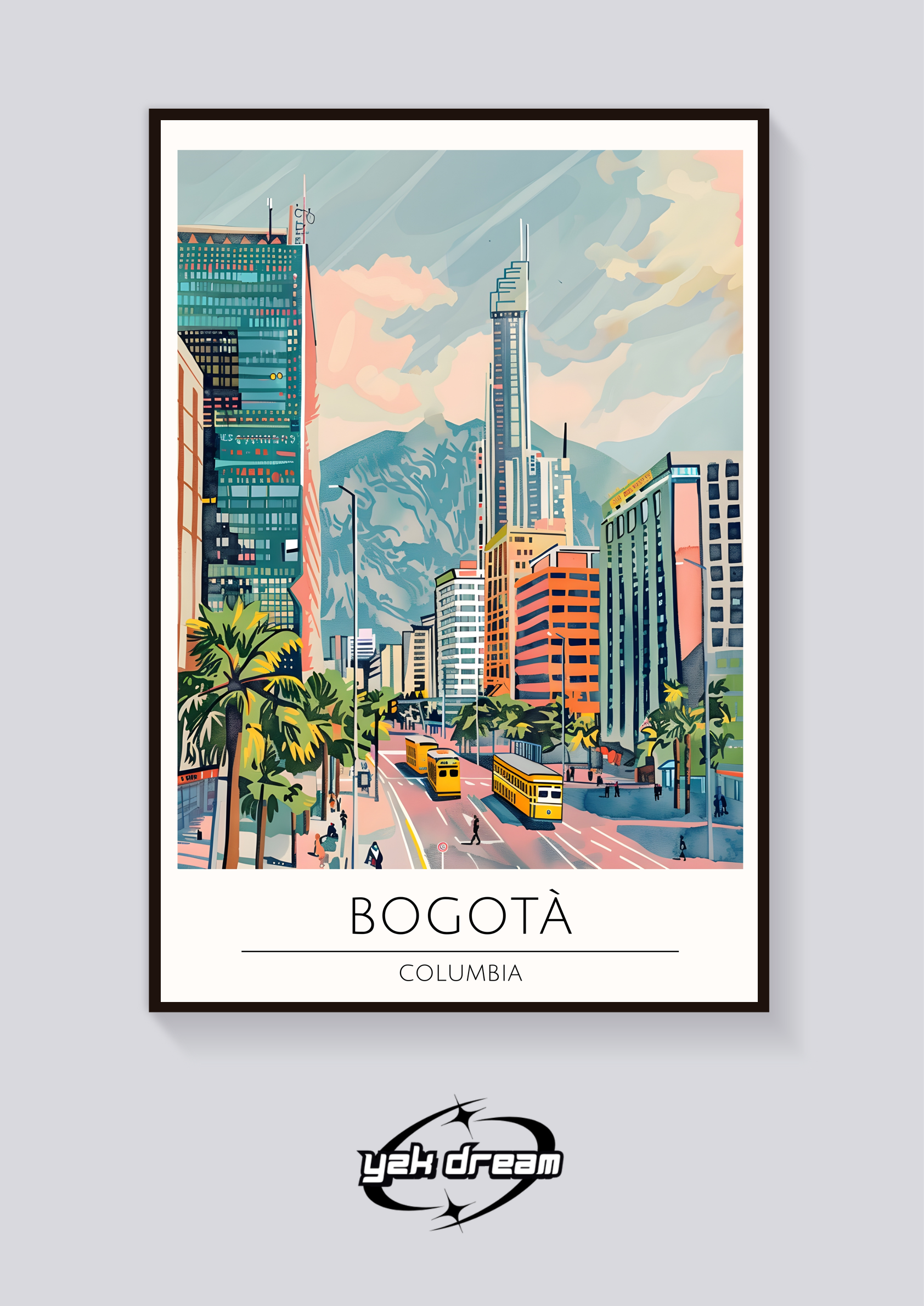 Bogotá Colombia Trolley Poster