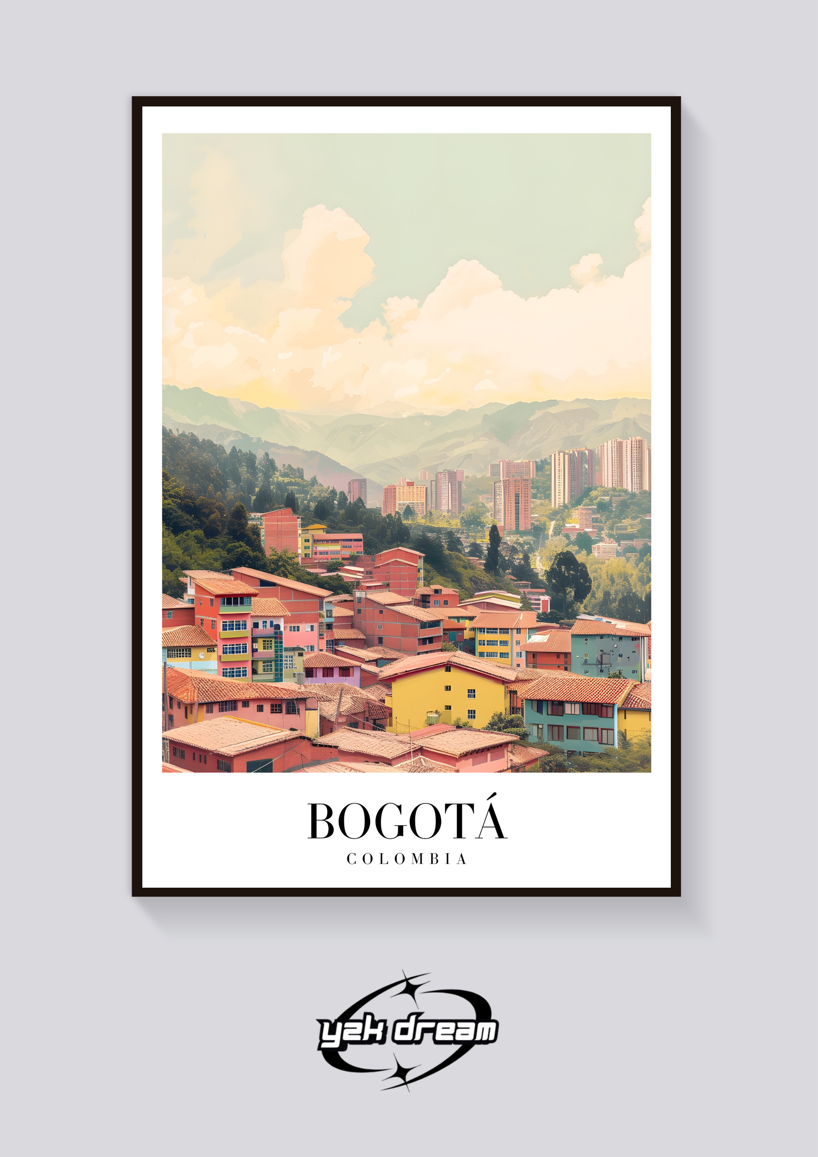 Bogotá Colombia Vintage Poster