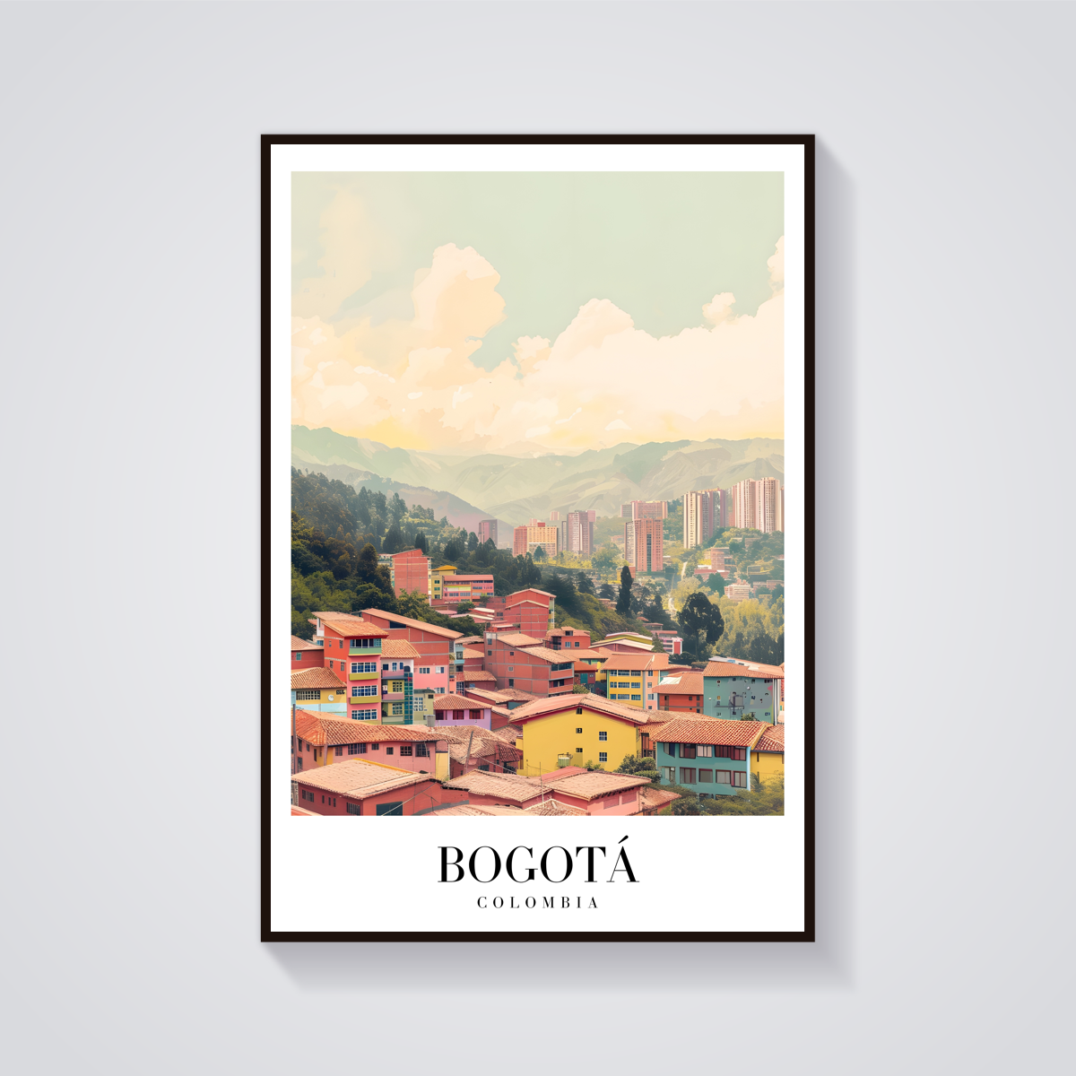 Bogotá Colombia Vintage Poster