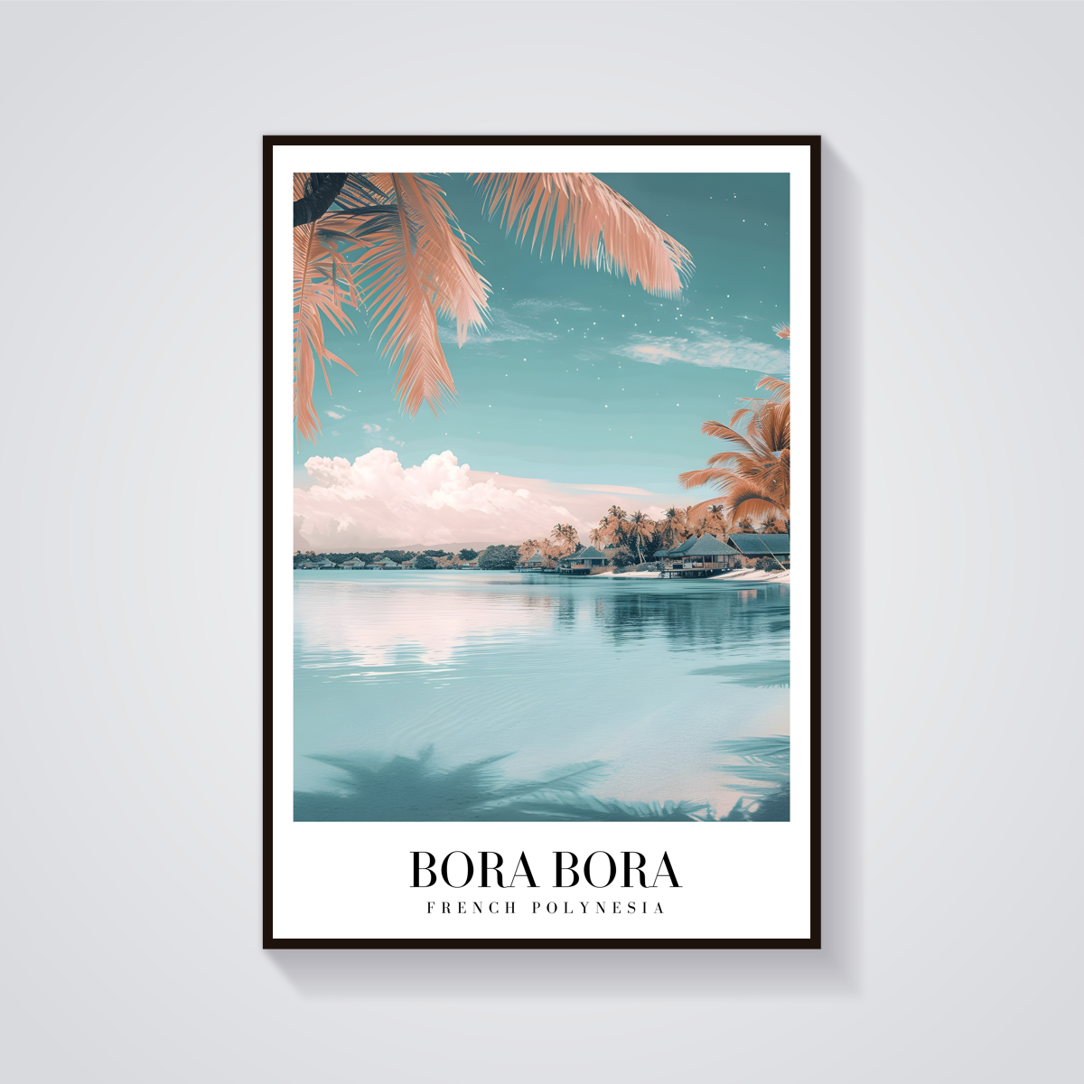 Bora Bora Vintage Travel Poster
