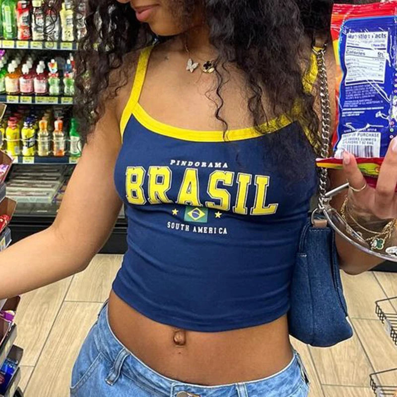 Brazil Tank Top Navy