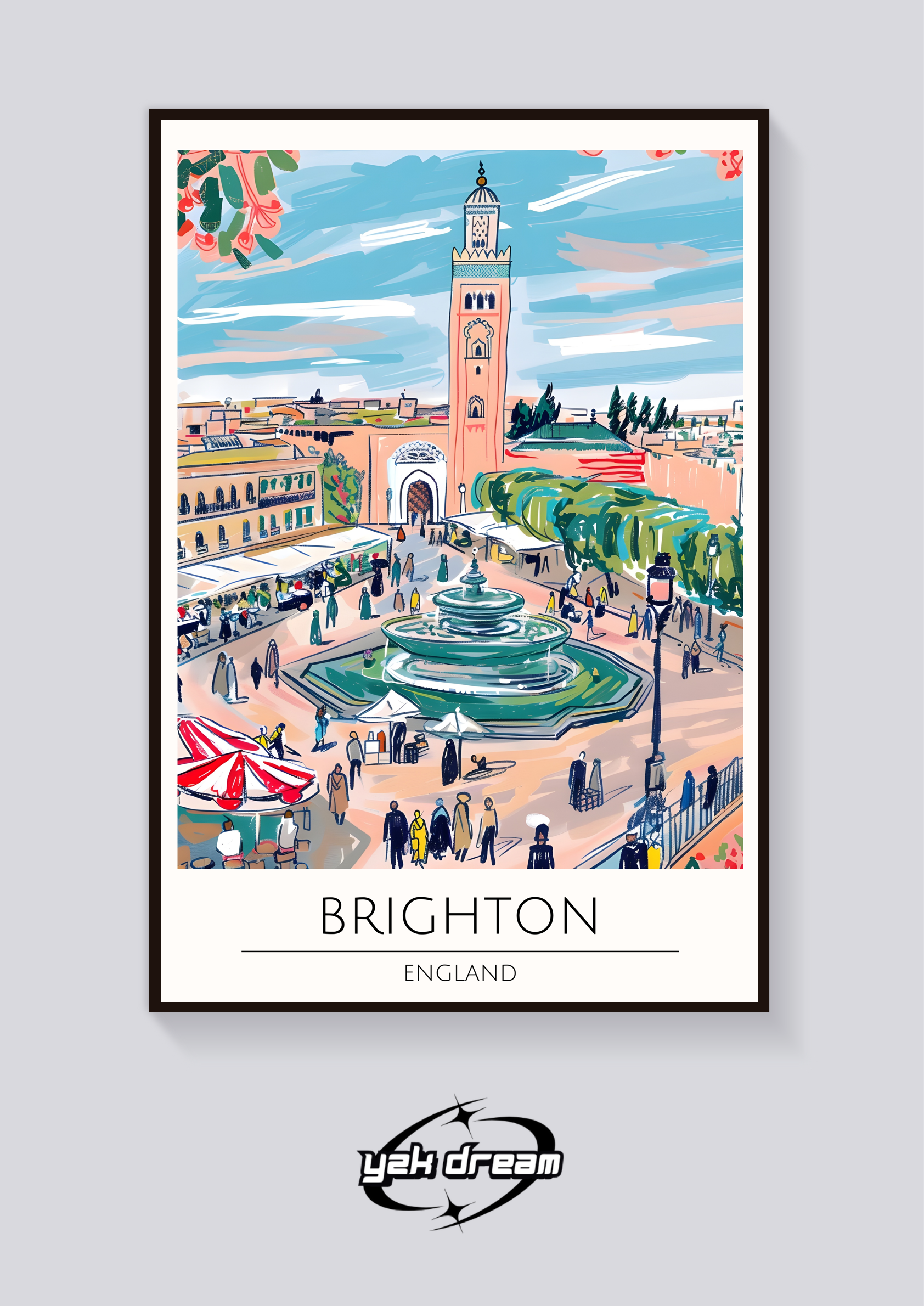 Brighton Fountain Square Poster