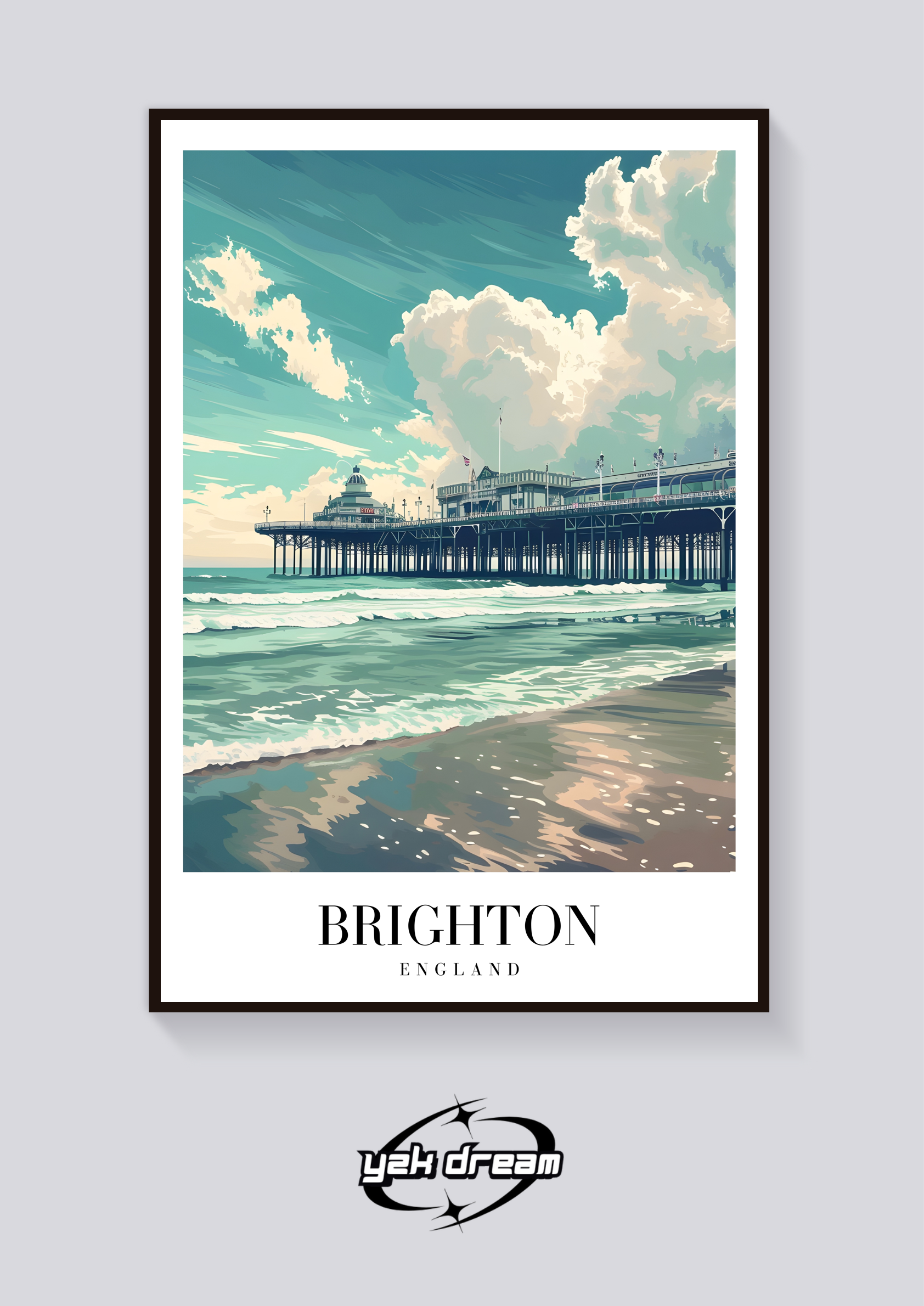 Brighton Pier Vintage Poster