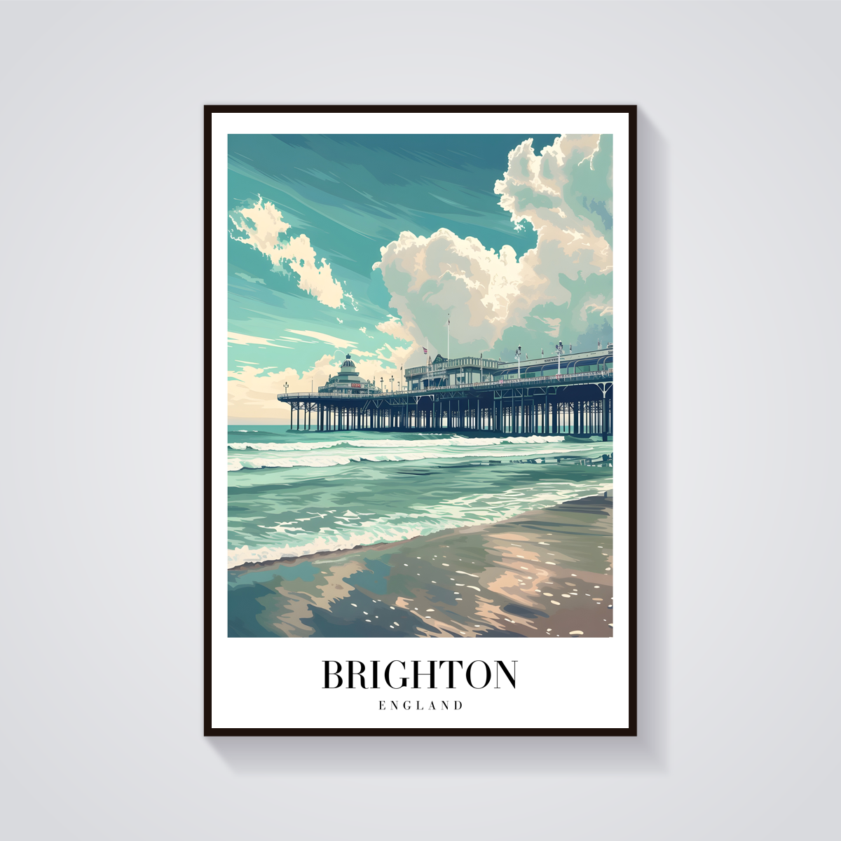 Brighton Pier Vintage Poster