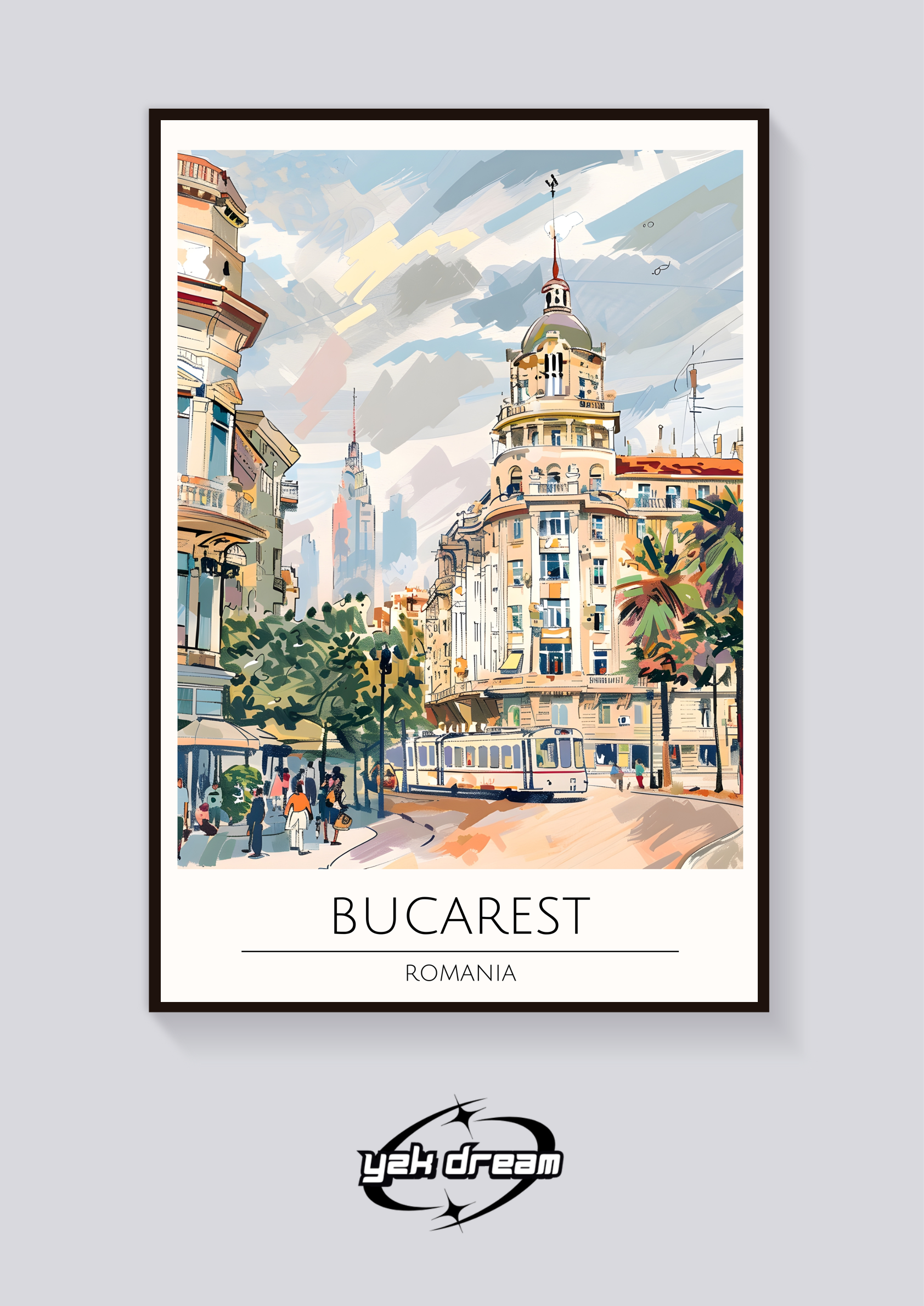 Bucharest Tramway Poster