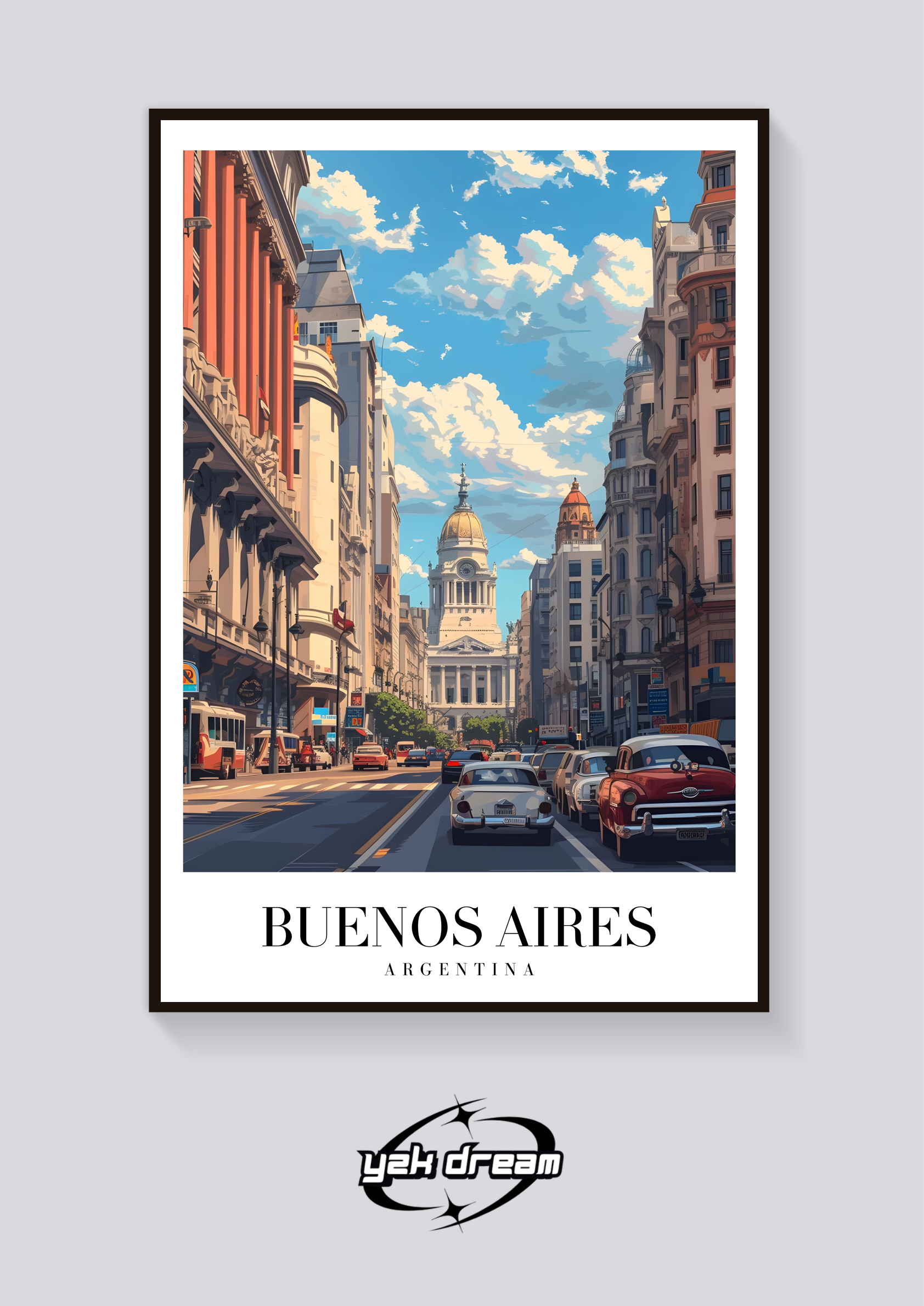 Buenos Aires Vintage Travel Poster